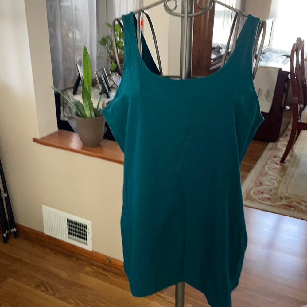 Maurices emerald green cotton and spandex tank